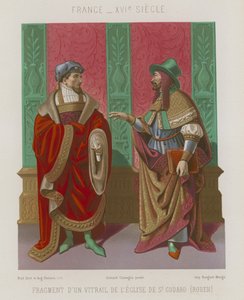 Fragment av et vindu i kirken St Godard av French School