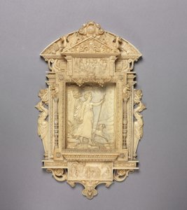 Innrammet relieff av Diana the Huntress, ca. 1850 av French School