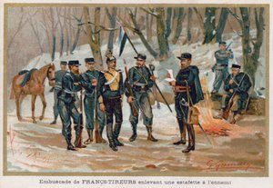 Franc-Tireurs (Sharpshooters) Fang en fiendtlig kurer av French School