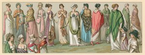Frankrike XVIIIth-XIXth Cent Costume av French School
