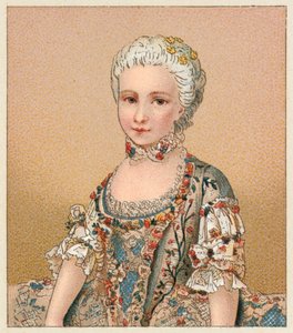 Frankreich XVIII. Jahrhundert Kostüm von French School