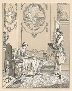 Frankrike XVIIIth Cent-kostyme av French School