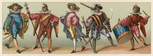 Frankrike XVIth Cent-kostyme av French School