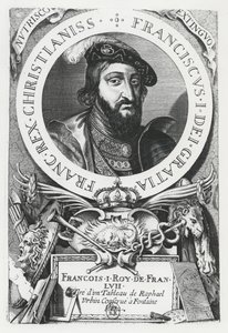 Frans I av Frankrike (gravering) av French School