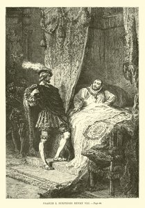 Frans I overrasker Henrik VIII av French School
