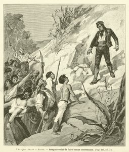 Francois Arago i Alger (gravering) av French School