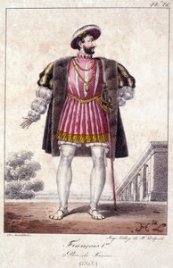 Francois I, konge av Frankrike født i Cognac i 1494 og døde i Rambouillet i 1547. av French School