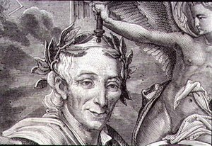 Francois Marie Arouet de Voltaire (1694-1778) (gravering) av French School