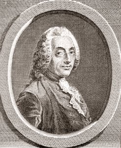 François-Augustin de Paradis de Moncrif, 1687-1770. Fransk forfatter og poet. Fra Les Heures Libres utgitt 1908. av French School