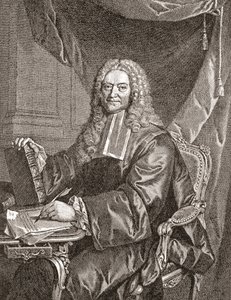 François Chicoyneau, 1672 - 1752. Fransk lege og overlege hos kong Ludvig XV. Fra Les Heures Libres utgitt 1908. av French School
