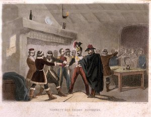 Frimureriet: eden til brødrene høstere i Potok i 1821. Gravering fra "" Pittoreske Histoire de la Franc Maconnerie et des Societes Secretes antique et moderne" av F.-T. B. Clavel. Pagnere, redaktør. 1843. av French School