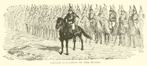 Franske Curassiers of the Guard (gravering) av French School