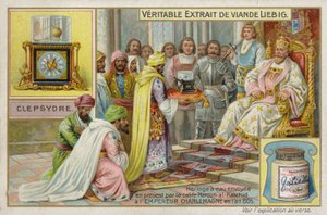 Fransk kjøttekstrakt (Bouillon), keiser Karl den Store av French School