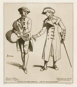 Franske dandies, 1778-79 av French School