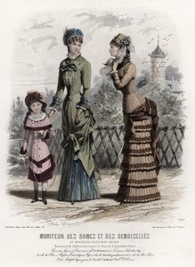 Fransk moteplate, sent på 1800-tallet av French School