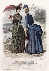 Fransk moteplate, sent på 1800-tallet av French School