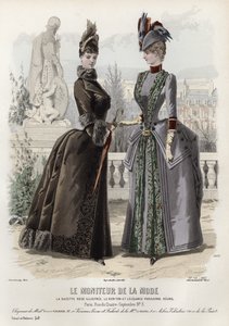 Fransk moteplate, sent på 1800-tallet av French School