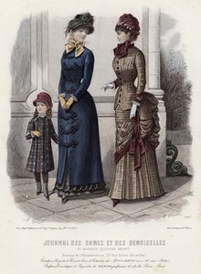 Fransk moteplate, sent på 1800-tallet av French School