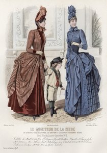 Fransk moteplate, sent på 1800-tallet av French School