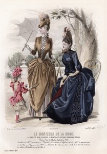 Fransk moteplate, sent på 1800-tallet av French School
