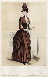Fransk moteplate, sent på 1800-tallet av French School
