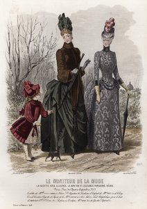 Fransk moteplate, sent på 1800-tallet av French School