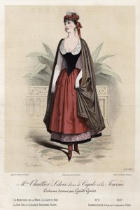 Fransk moteplate, sent på 1800-tallet av French School