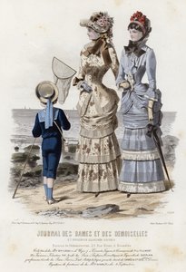 Fransk moteplate, sent på 1800-tallet av French School