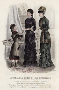Fransk moteplate, sent på 1800-tallet av French School