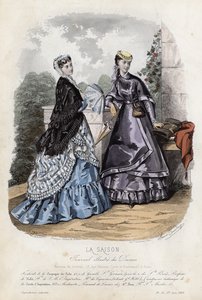 Fransk moteplate, sent på 1800-tallet av French School