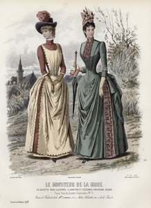 Fransk moteplate, sent på 1800-tallet av French School