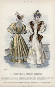 Fransk moteplate, sent på 1800-tallet av French School