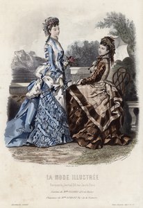 Fransk moteplate, sent på 1800-tallet av French School