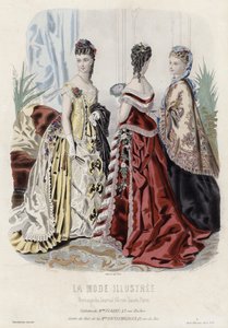 Fransk moteplate, sent på 1800-tallet av French School
