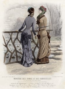 Fransk moteplate, sent på 1800-tallet av French School