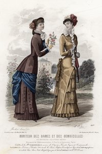 Fransk moteplate, sent på 1800-tallet av French School