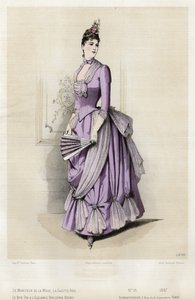 Fransk moteplate, sent på 1800-tallet av French School