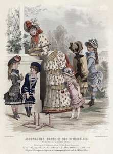 Fransk moteplate, sent på 1800-tallet av French School