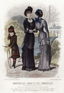 Fransk moteplate, sent på 1800-tallet av French School