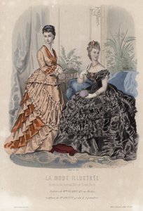 Fransk moteplate, sent på 1800-tallet av French School