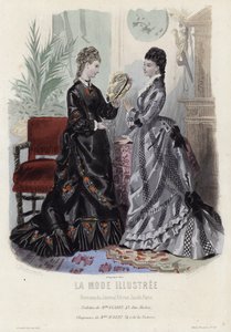 Fransk moteplate, sent på 1800-tallet av French School