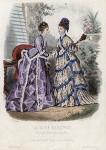Fransk moteplate, sent på 1800-tallet av French School