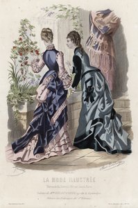 Fransk moteplate, sent på 1800-tallet av French School