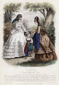 Fransk moteplate, sent på 1800-tallet av French School