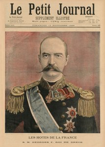 Franske verter, Hans Majestet George I, konge av Hellas, illustrasjon på forsiden fra 