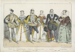 Franske konger og dronninger fra det 16. og 17. århundre av French School