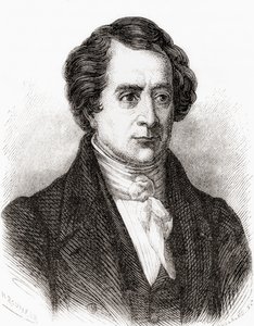 Fransk matematiker Dominique Francois Jean Arago, alias Francois Arago, fra Les Merveilles de la Science, pub.1870 av French School
