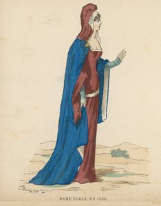 Fransk adelskvinne, 1386 av French School