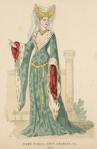 Fransk adelskvinne under Charles VIs regjeringstid, 1380 av French School