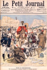Fransk rekognoseringsekspedisjon i Sør-Marokko Illustrasjon for Le petit Journal, desember 1906. av French School